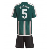 Dres Manchester United Harry Maguire #5 Preč pre deti 2023-24 Krátky Rukáv (+ trenírky)